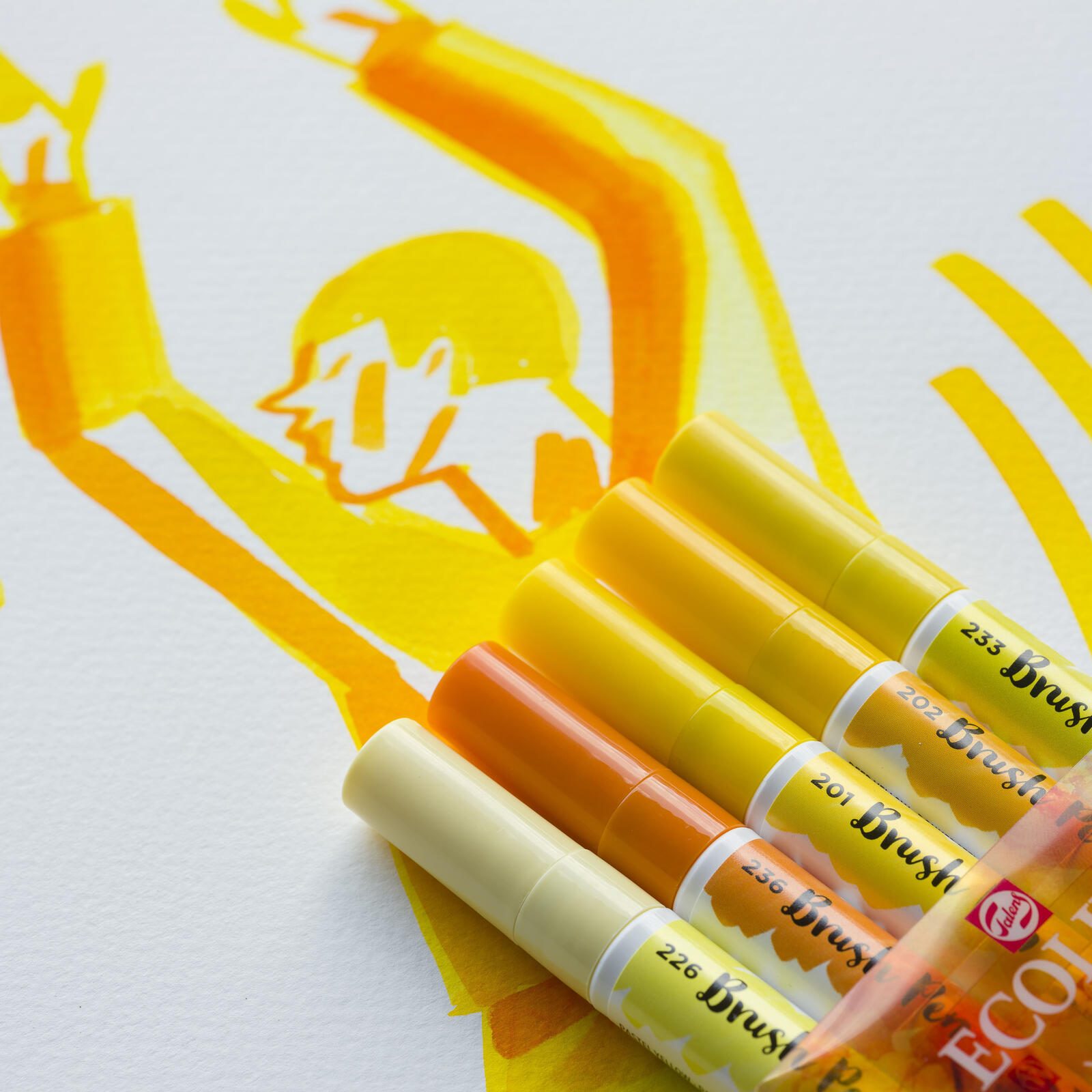 Talens ECOLINE® Brush-Pens Gelb 1.0 - 3.0 mm
