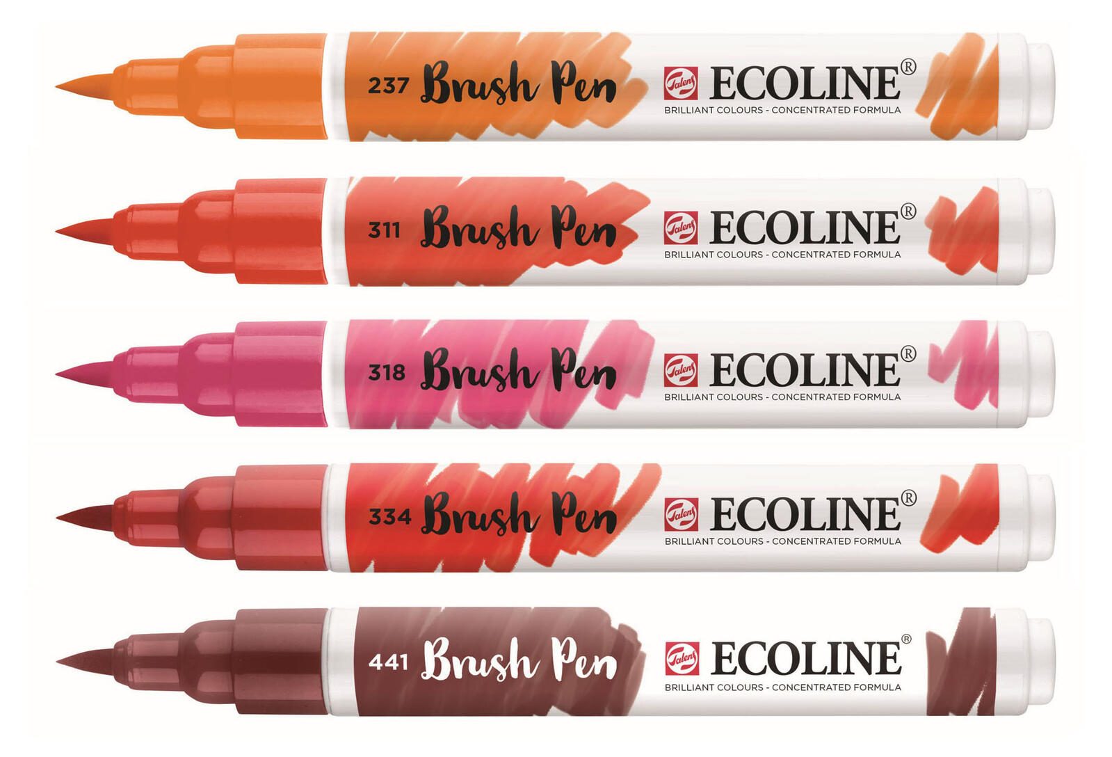 Talens ECOLINE® Brush-Pens Rot 1.0 - 3.0 mm