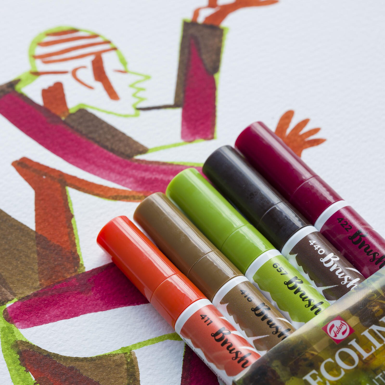Talens ECOLINE® Brush-Pens Mehrfarbig 1.0 - 3.0 mm