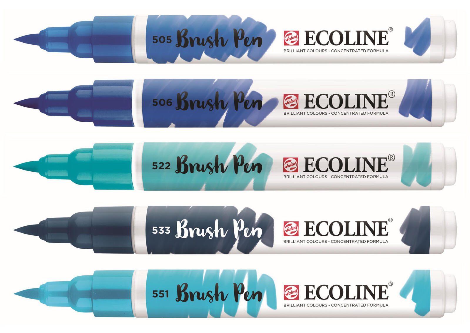 Talens ECOLINE® Brush-Pens Blau 1.0 - 3.0 mm