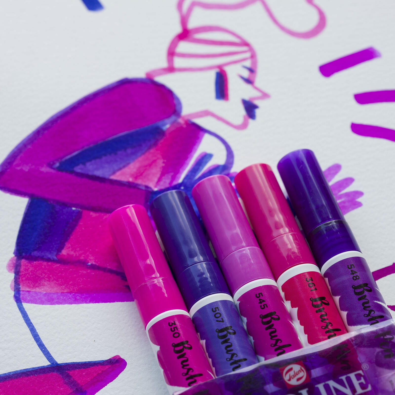 Talens ECOLINE® Brush-Pens Lila 1.0 - 3.0 mm
