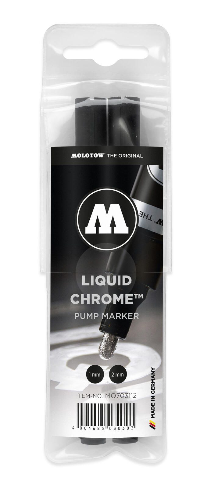 MOLOTOW Liquid Chrome Acrylstifte 1.0 - 2.0 mm Chrom