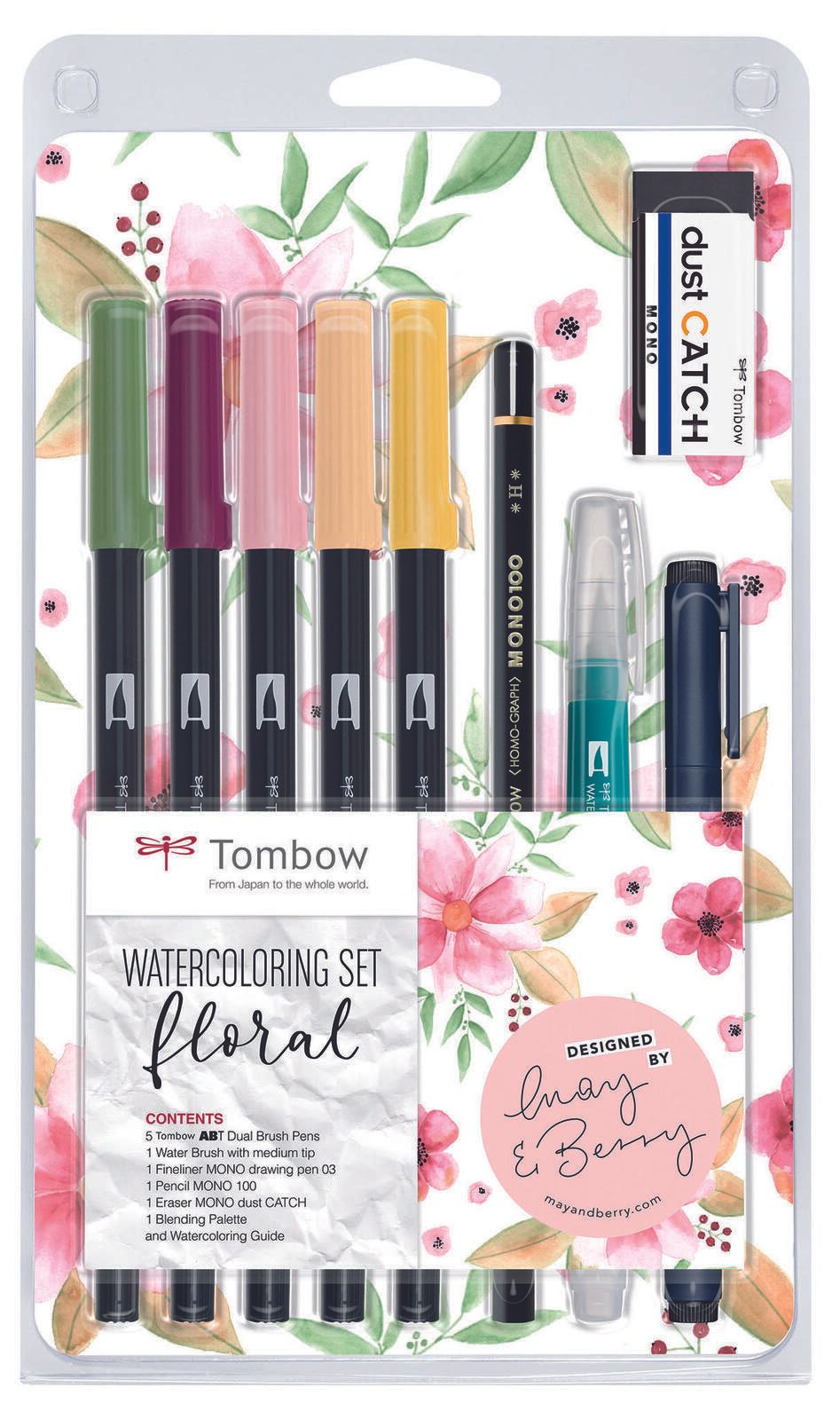 Tombow Brush-Pen-Set Mehrfarbig 0.3 + 3.0 + 10.0 mm
