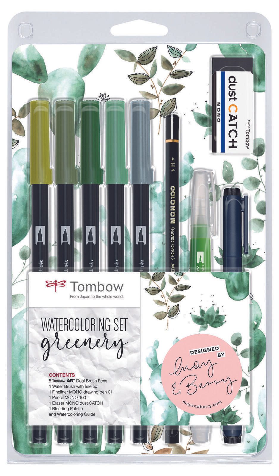 Tombow Brush-Pen-Set Mehrfarbig 0.3 + 3.0 + 10.0 mm
