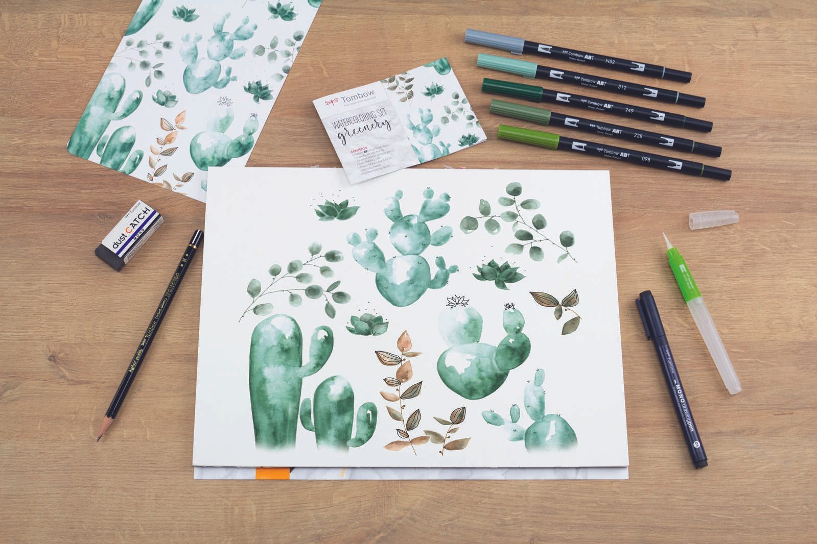 Tombow Brush-Pen-Set Mehrfarbig 0.3 + 3.0 + 10.0 mm