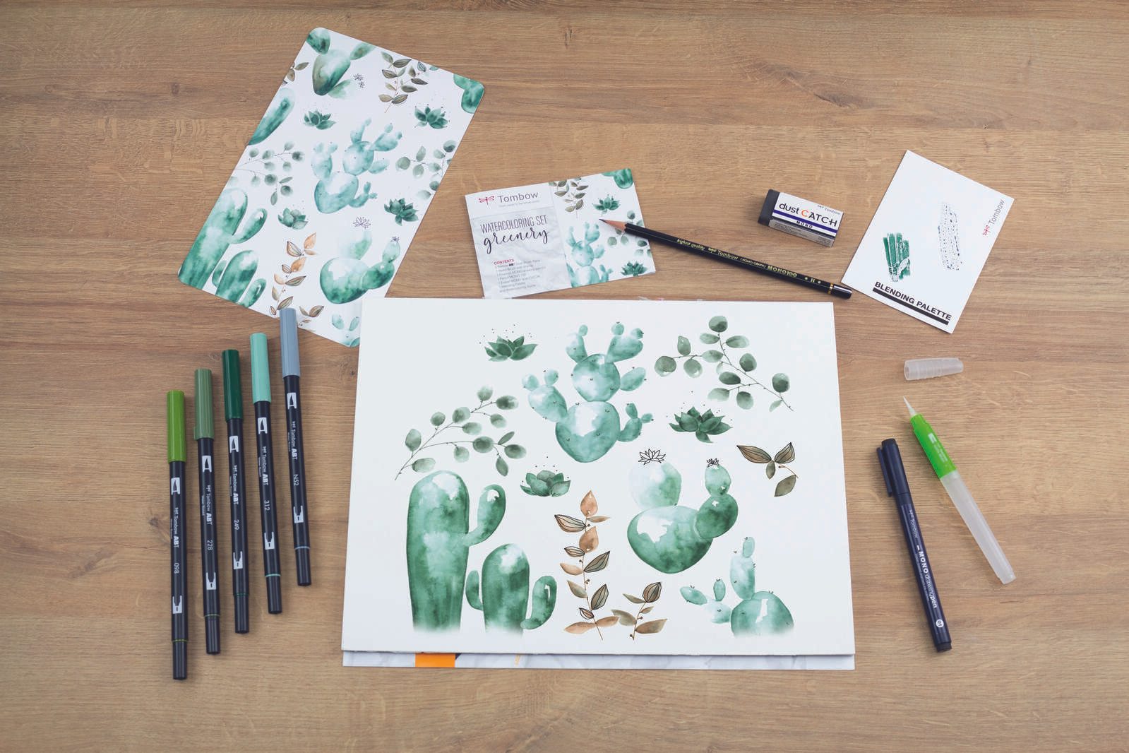 Tombow Brush-Pen-Set Mehrfarbig 0.3 + 3.0 + 10.0 mm