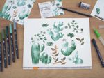 Tombow Brush-Pen-Set Mehrfarbig 0.3 + 3.0 + 10.0 mm