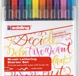 edding Brush-Pens Mehrfarbig 0.8 + 3.3 mm