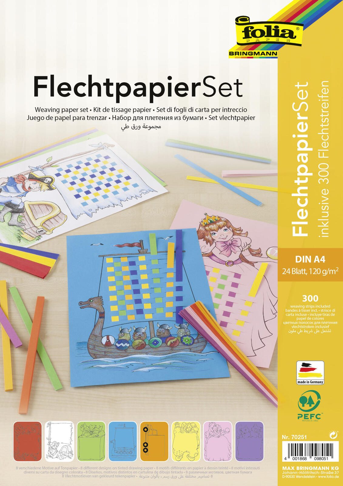 folia Bastelset mehrfarbig