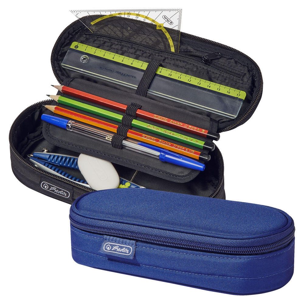 herlitz Schlampermäppchen blau