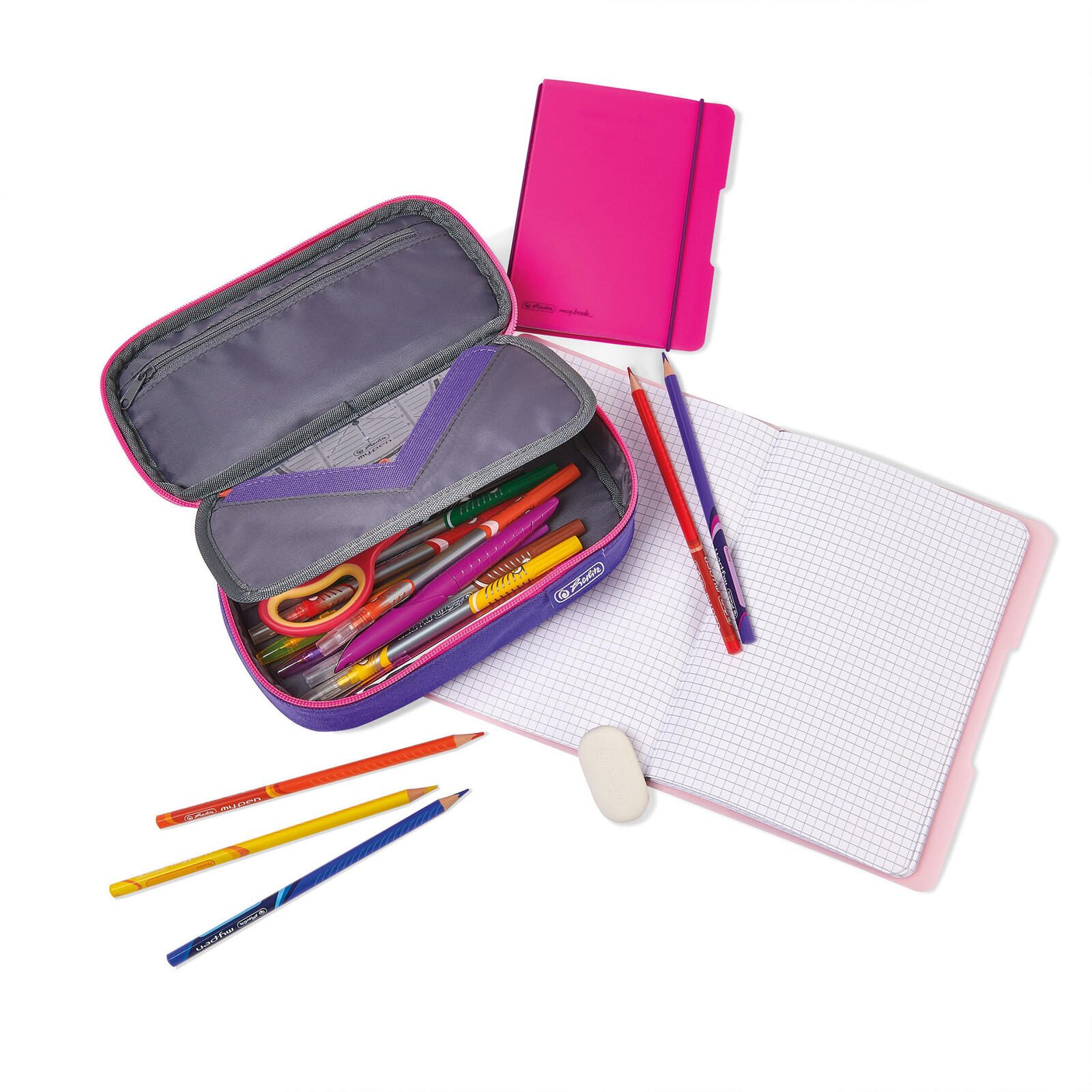 herlitz Schlampermäppchen lila