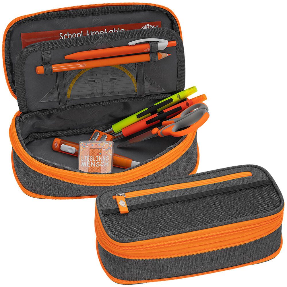 WEDO Schlampermäppchen neonorange/grau