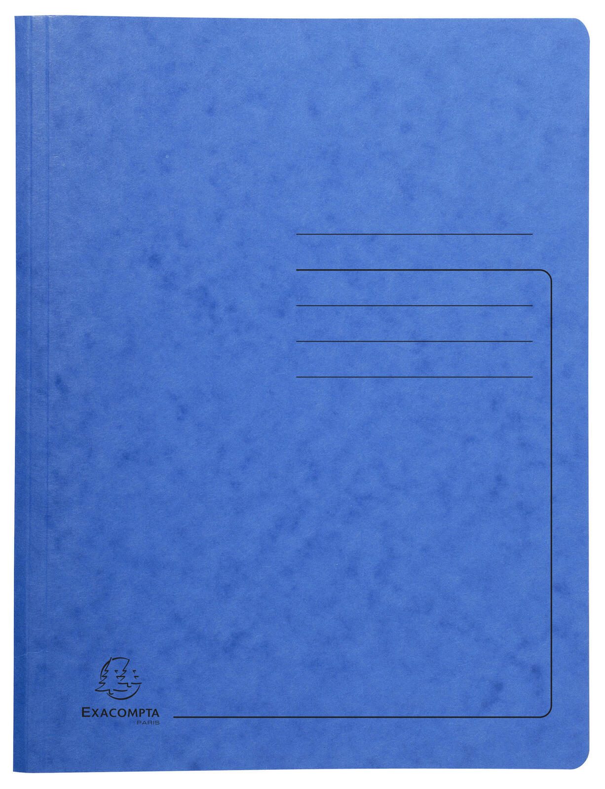 Exacompta Spiralhefter DIN A4 Colorspankarton blau