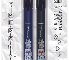 Tombow Brush-Pens Schwarz 1.0 + 3.0 + 5.0 mm