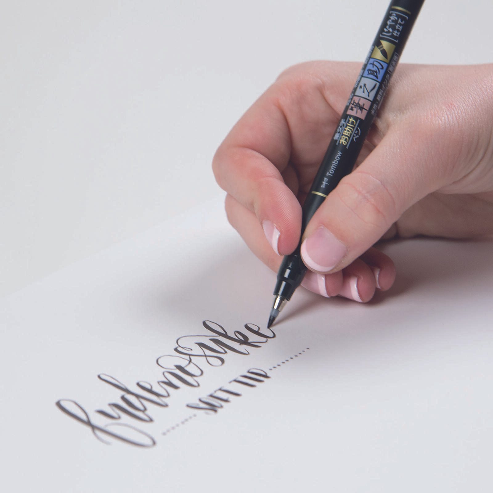 Tombow Brush-Pens Schwarz 1.0 + 3.0 + 5.0 mm
