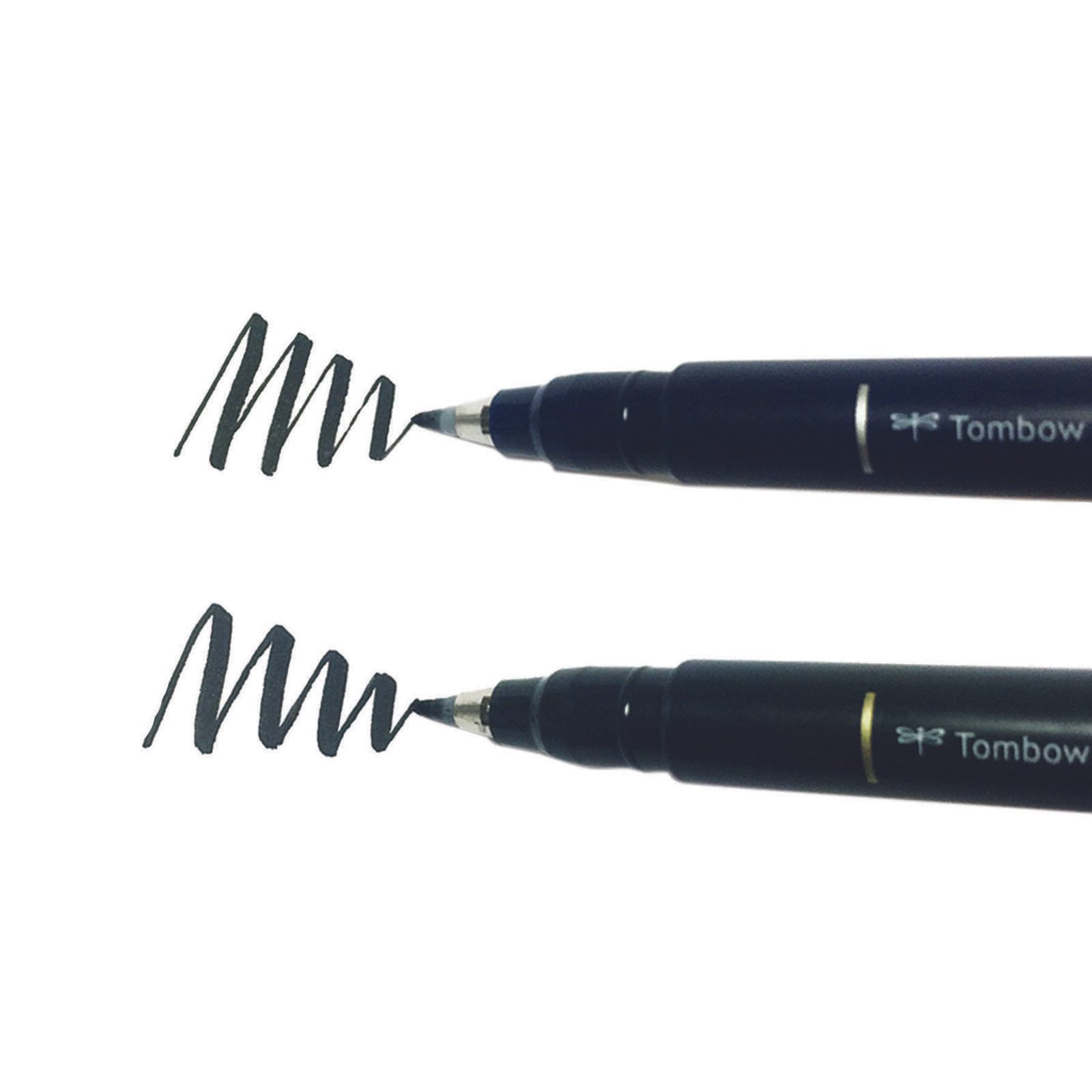Tombow Brush-Pens Schwarz 1.0 + 3.0 + 5.0 mm