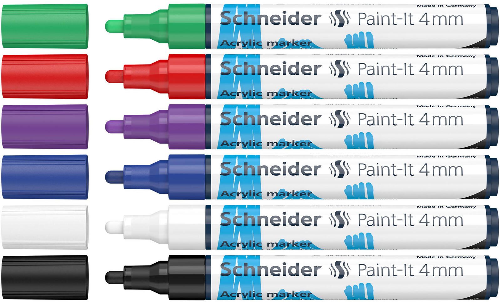 Schneider Paint-It V1 Acrylstifte 4.0 mm Mehrfarbig