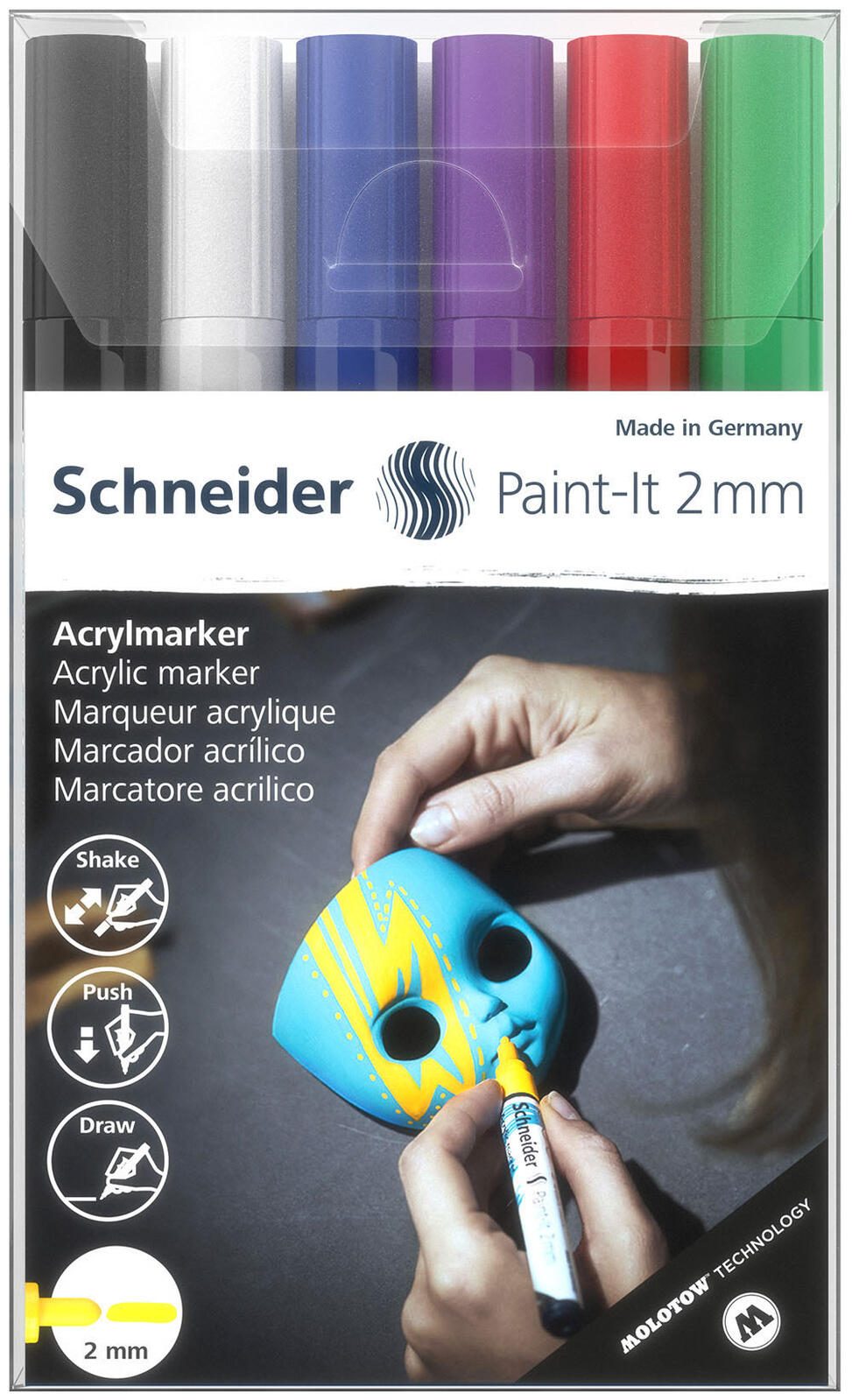 Schneider Paint-It V1 Acrylstifte 2.0 mm Mehrfarbig