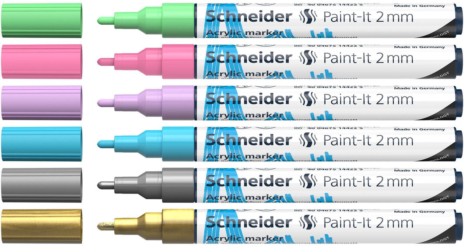 Schneider Paint-It V2 Acrylstifte 2.0 mm Mehrfarbig