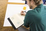 SIGEL Notizheft für Konferenzmappe DIN A4 kariert, 92 Seiten
