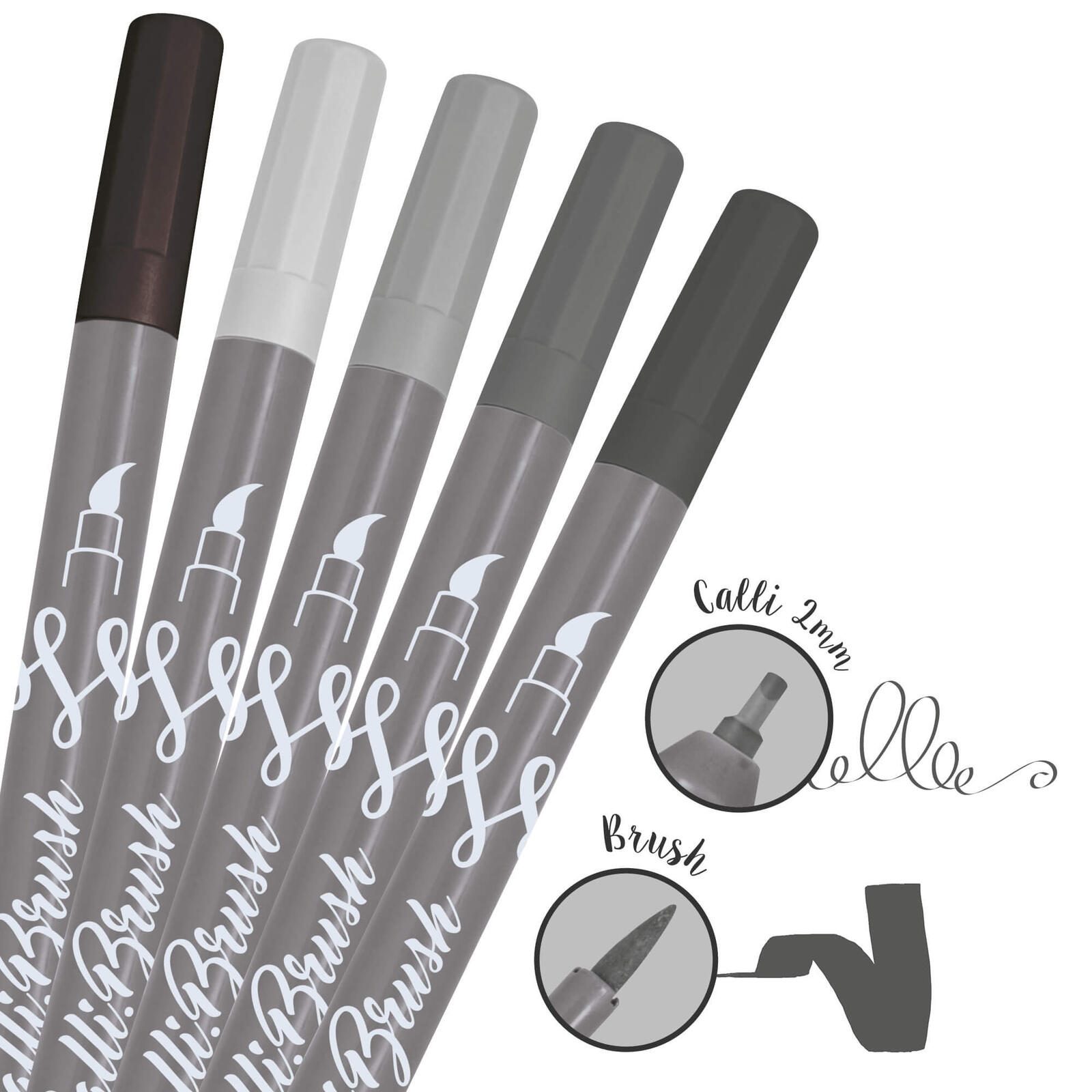 ONLINE® Brush-Pens Mehrfarbig 2.0 mm