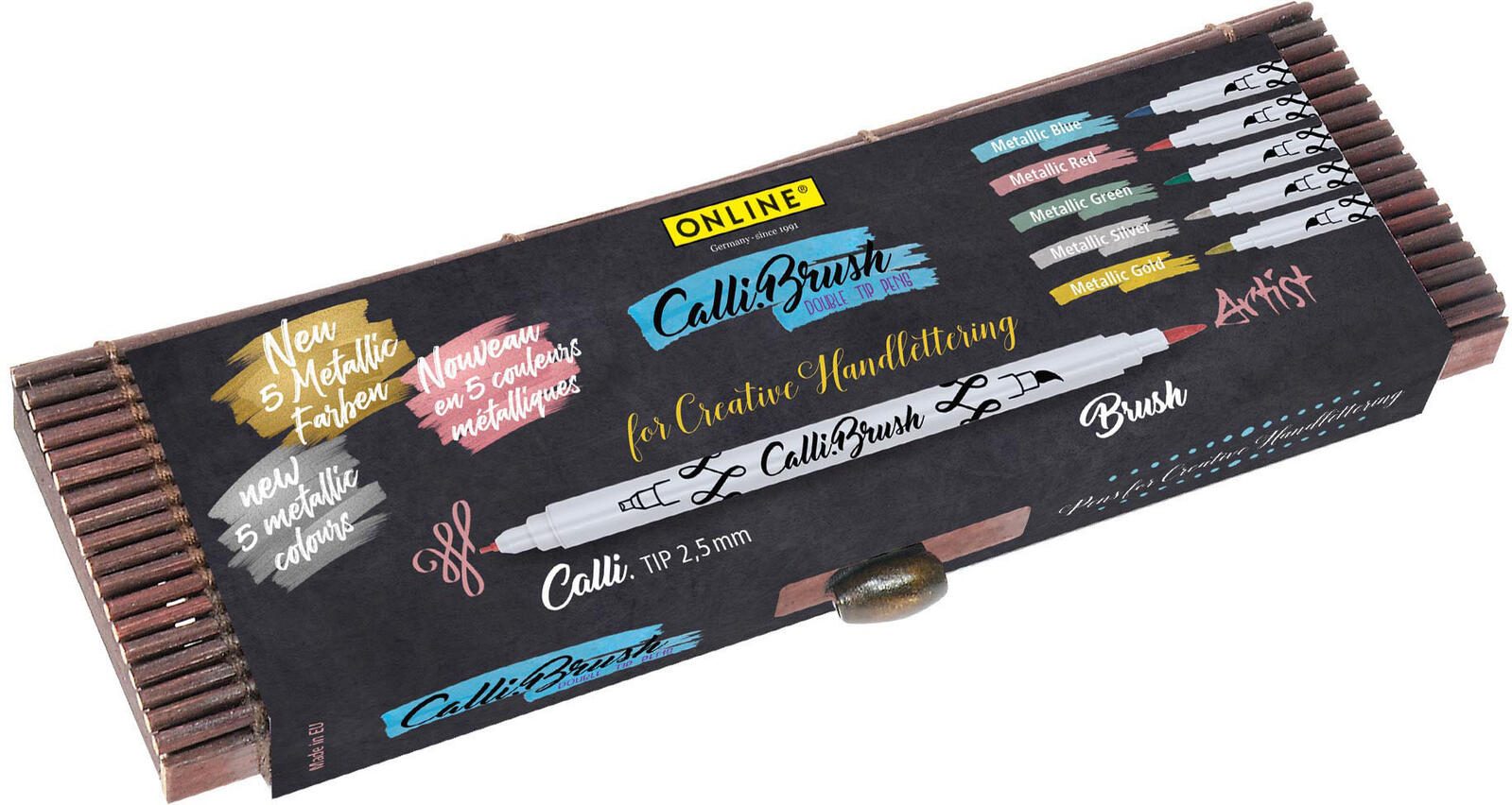 ONLINE® Brush-Pens Mehrfarbig 2.0 mm