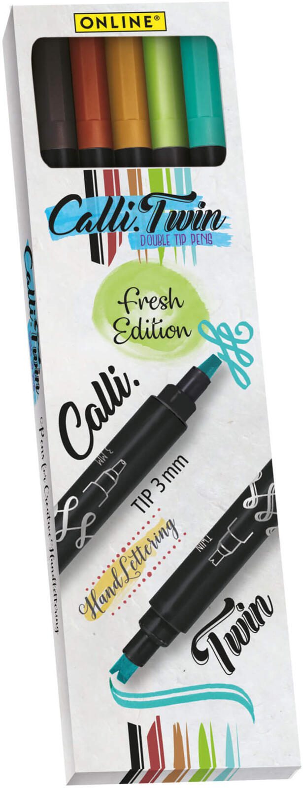 ONLINE® Brush-Pens Mehrfarbig 3.0 mm