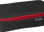 herlitz Schlampermäppchen schwarz/rot