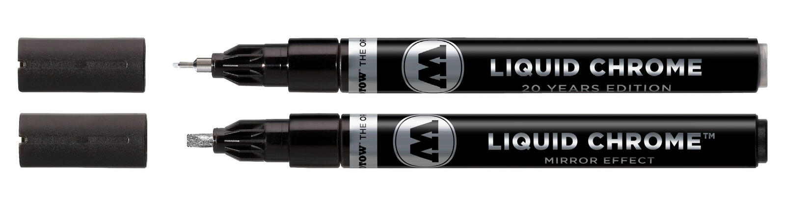 MOLOTOW Liquid Chrome Acrylstifte 1.0 - 3.0 mm Chrom