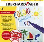 EBERHARD FABER Fenstermalfarben 8 Farben