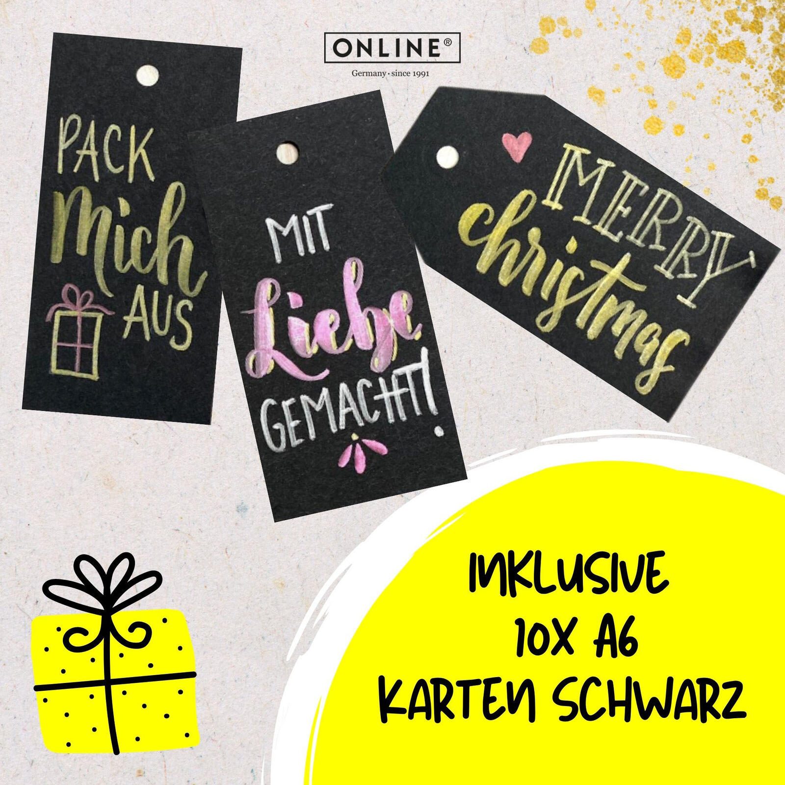 ONLINE® Brush-Pens Mehrfarbig 2.0 mm