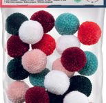 folia Pompons farbsortiert
