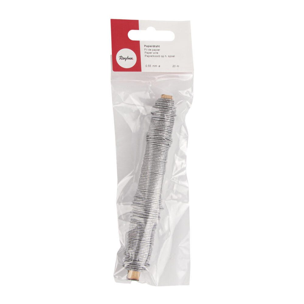 Rayher Basteldraht silber 0.55 mm x 20 m