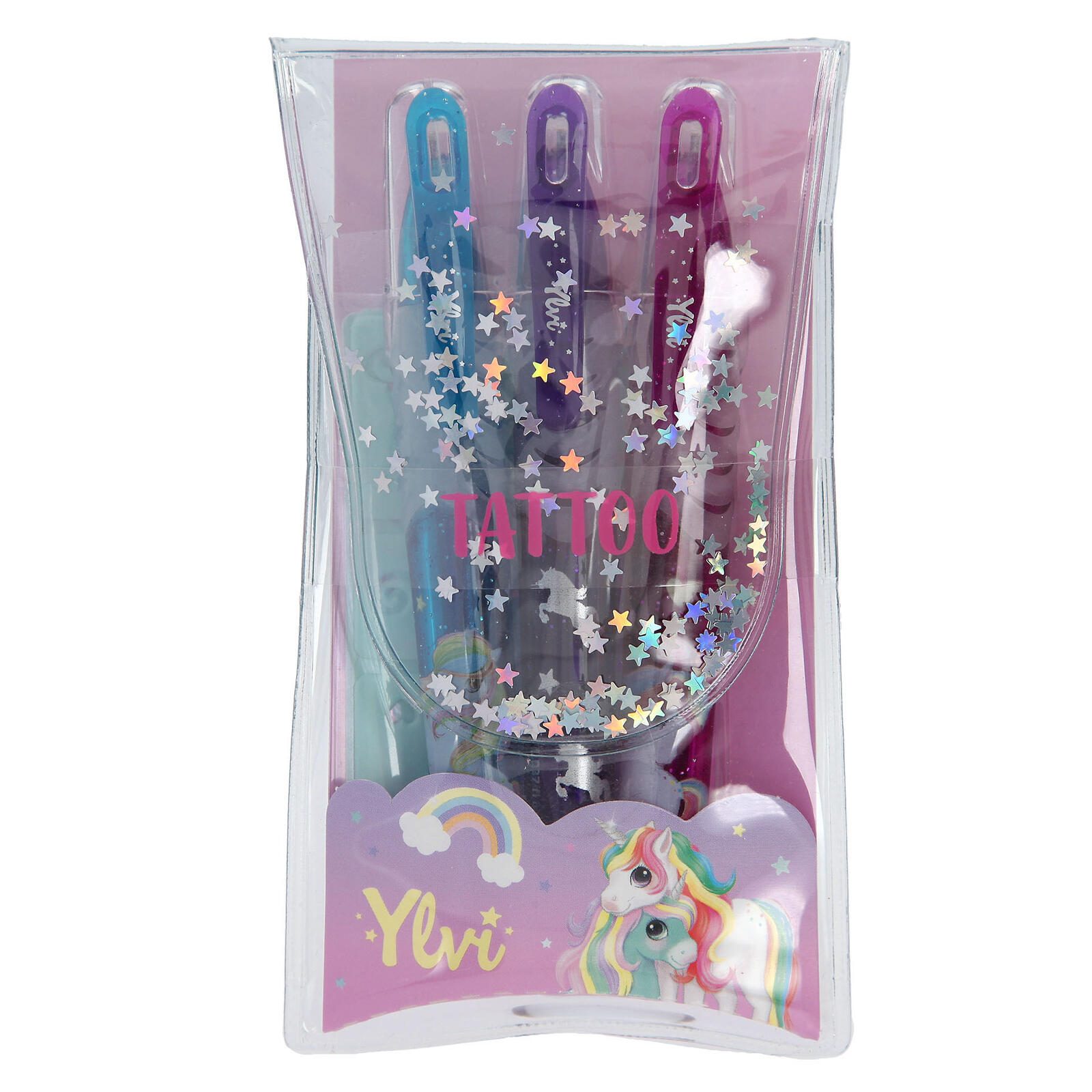 DEPESCHE TattooGlitzer Ylvi Gelschreiber-Set 1.0 - 2.0 mm, Schreibfarbe: Mehrfarbig