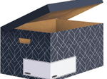 Bankers Box Archivboxen mitternachtsblau/weiß 36,7 x 57,0 x 29,5 cm