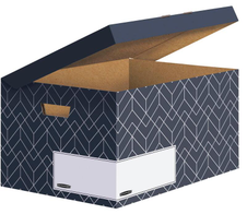 Bankers Box Archivboxen mitternachtsblau/weiß 36,7 x 57,0 x 29,5 cm