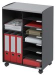 PAPERFLOW Bürowagen 51,4 x 33,0 x 72,0 cm schwarz