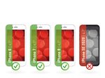 DISPLEX Panzerglas (10H) für Apple iPhone 6/7/8 (White), Montagerahmen, Full Cover