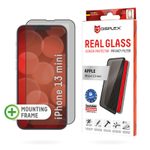 DISPLEX Privacy Panzerglas (10H) für Apple iPhone 13 mini, Eco-Montagerahmen, Privacy Filter