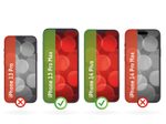 DISPLEX Panzerglas (10H, 2D) für Apple iPhone 13 Pro Max/14 Plus, Eco-Montagerahmen, kratzer-resistent