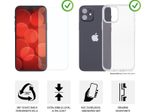 DISPLEX Panzerglas + Schutzhülle für Apple iPhone 14, Eco-Montagerahmen, kratzer-resistent