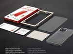 DISPLEX Panzerglas + Schutzhülle für Apple iPhone 14, Eco-Montagerahmen, kratzer-resistent