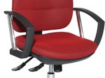 Bürostuhl Unni SY Deluxe rot, Gestell chrom