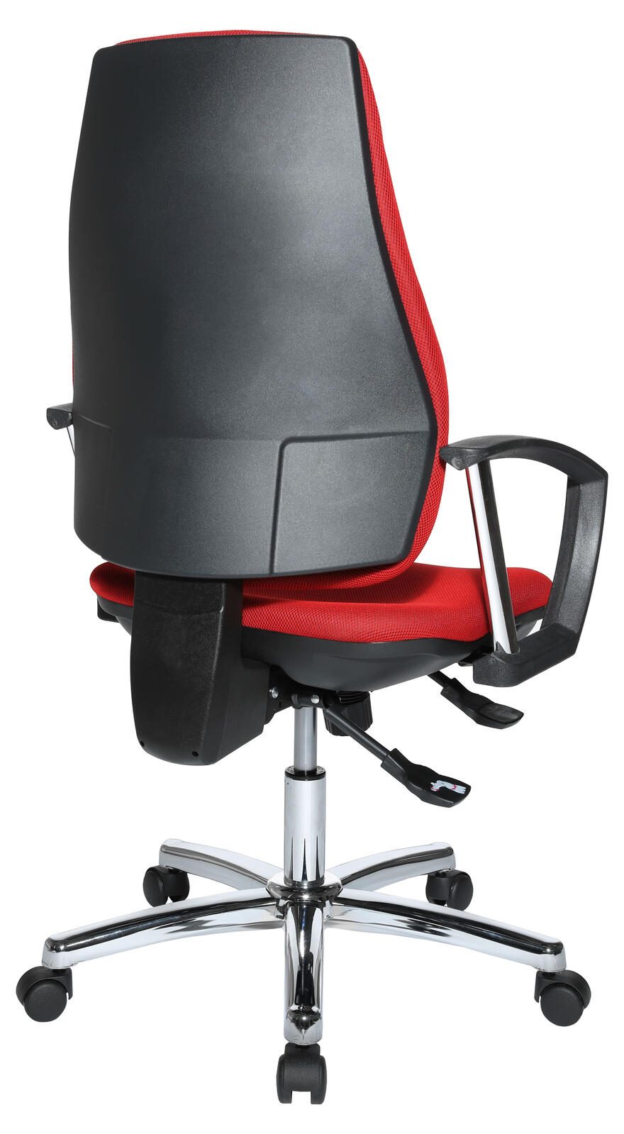 Bürostuhl Unni SY Deluxe rot, Gestell chrom