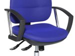 Bürostuhl Unni SY Deluxe blau, Gestell chrom