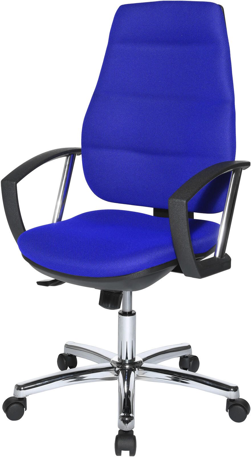 Bürostuhl Unni SY Deluxe blau, Gestell chrom
