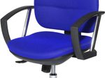 Bürostuhl Unni SY Deluxe blau, Gestell chrom