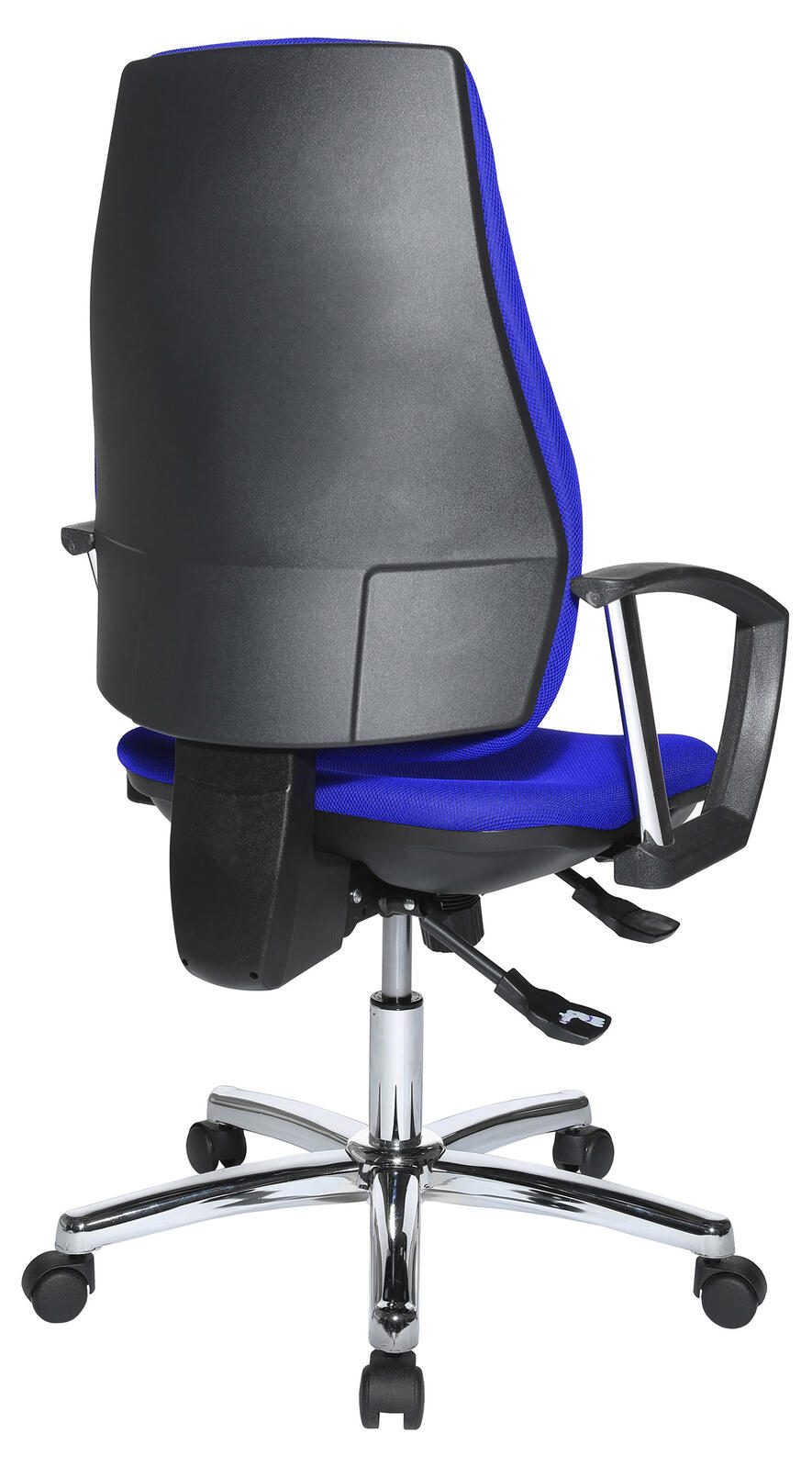 Bürostuhl Unni SY Deluxe blau, Gestell chrom