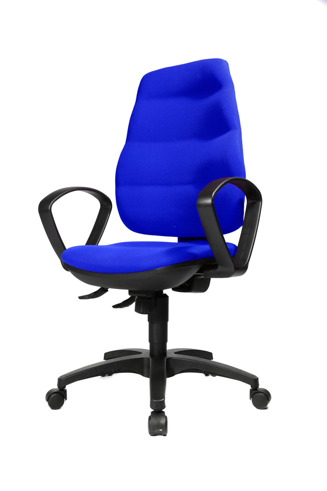 Bürostuhl Unni SY blau, Gestell schwarz