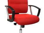 Bürostuhl Unni Med Deluxe rot, Gestell chrom